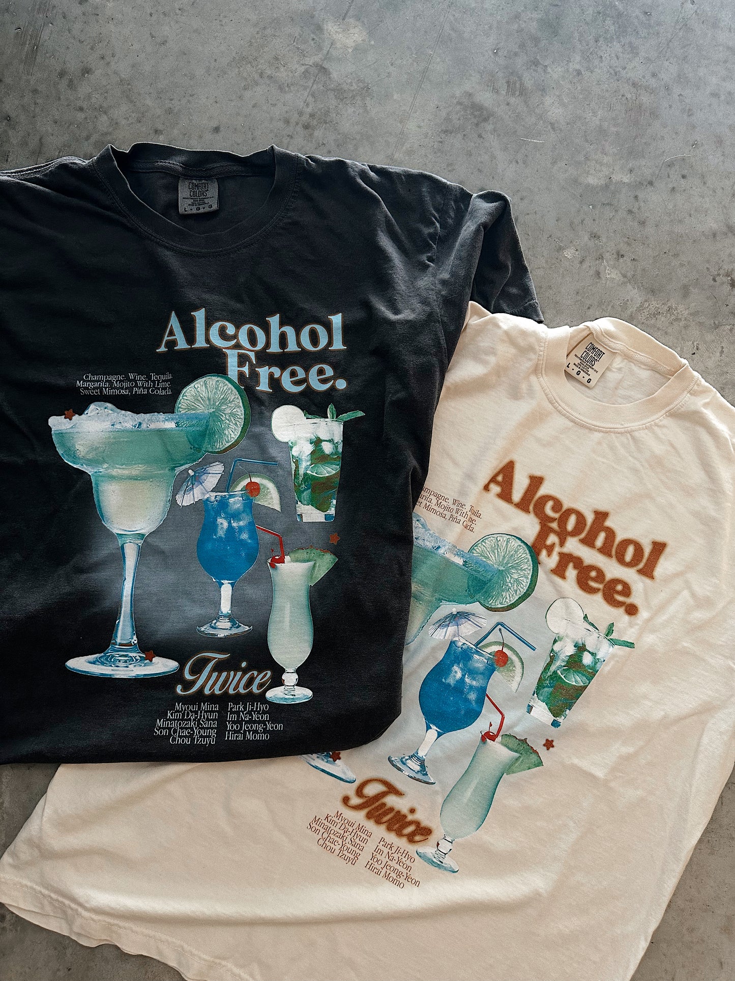 Twice 'Alcohol Free' Tee ✧ 4 Colors