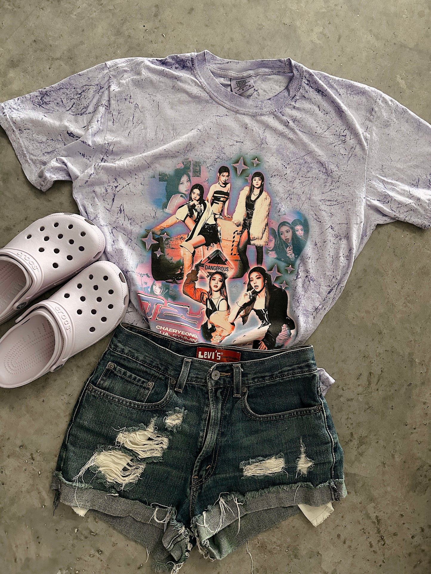 MIDZY 'Guess Who' Tie Dye Members Tee ✧ Amethyst
