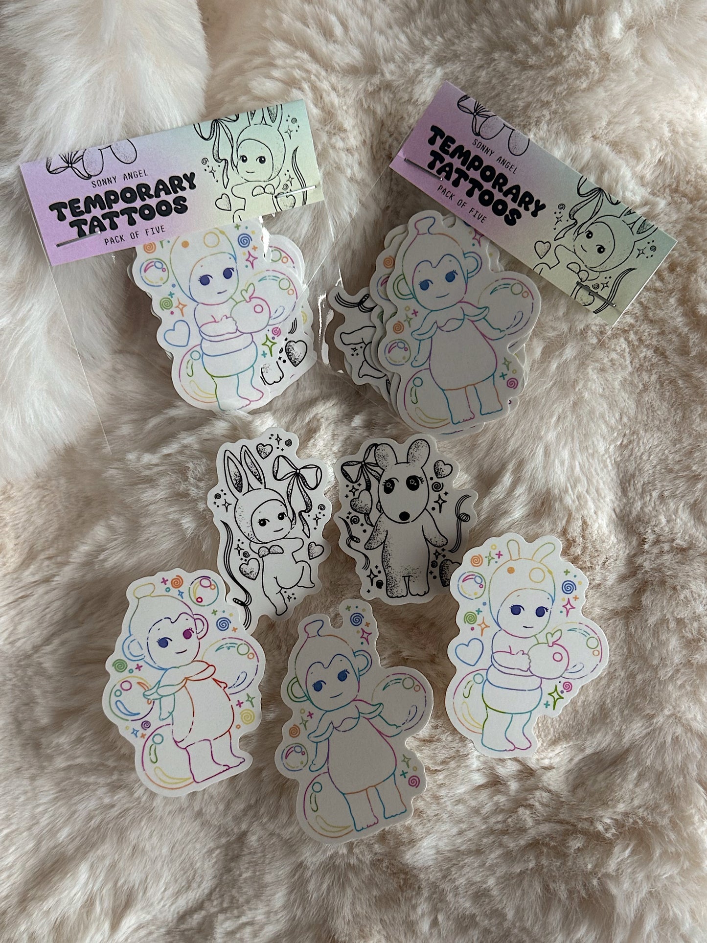 (NOW IN STOCK!!) Baby Cherub Temporary Tattoos ✧ Set of Five