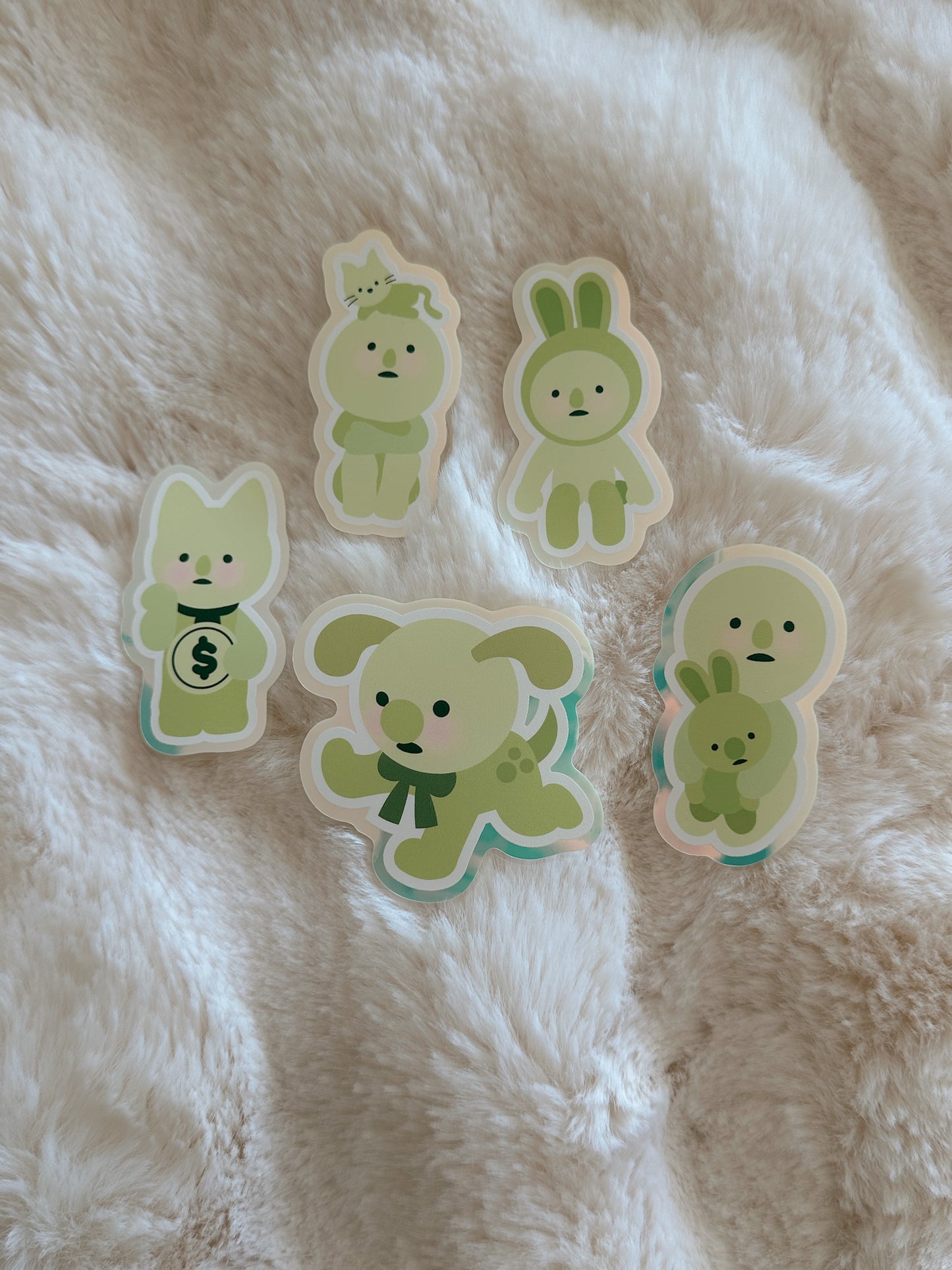 (NOW IN STOCK) Schmeeski Glow-In-The-Dark Sticker Bundle ✧ 5 Pack