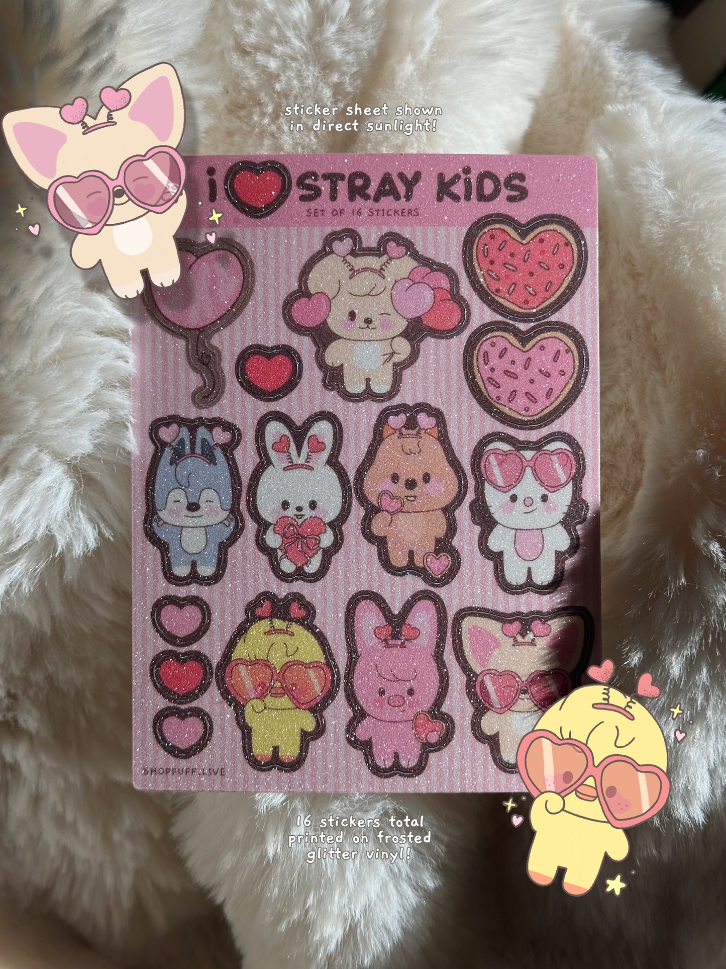 IN STOCK ✧ SKZOO Sticker Sheet ✧ 16 Count