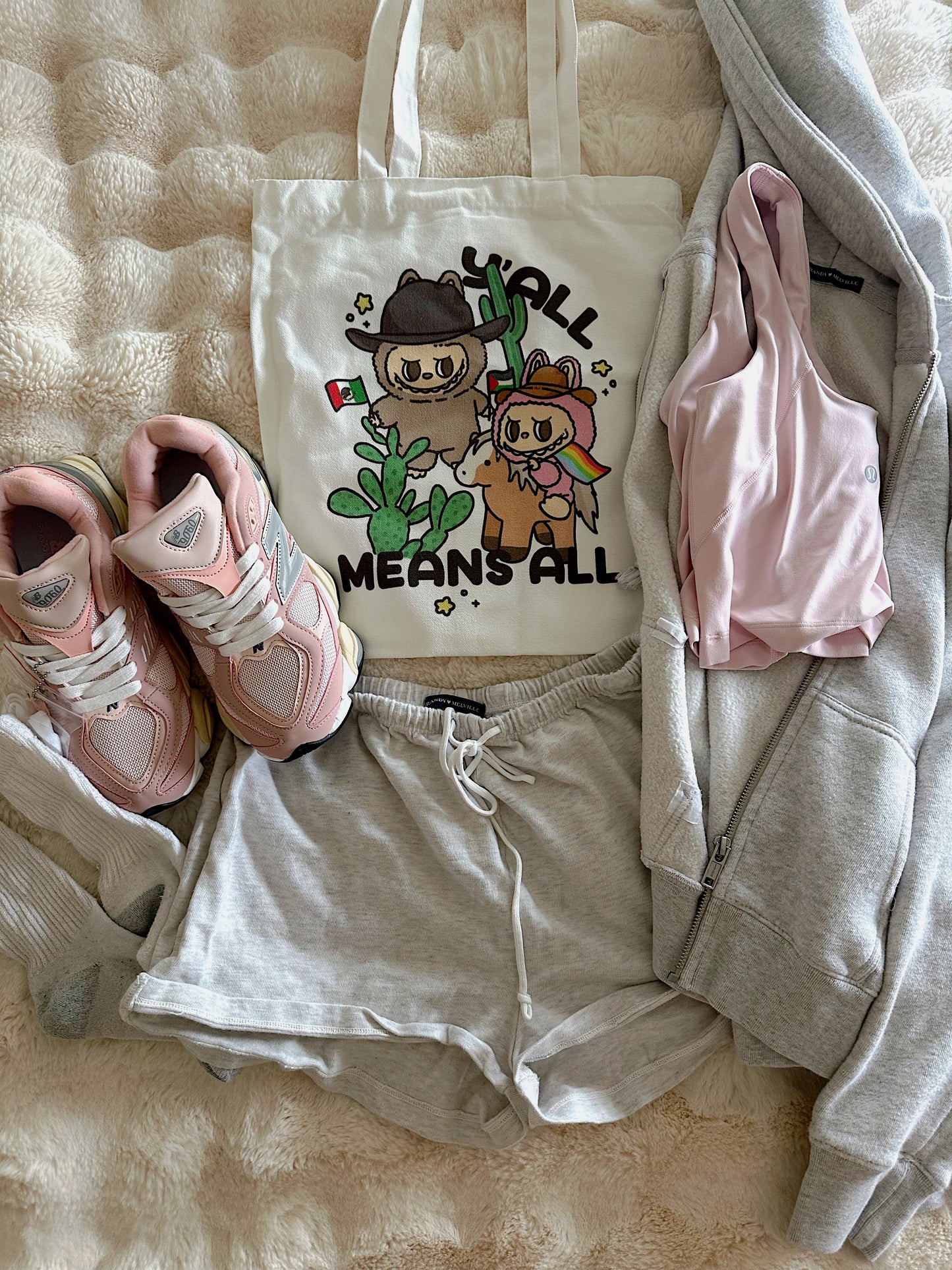 Y'All Means All Tote Bag ✧ White Cotton Canvas