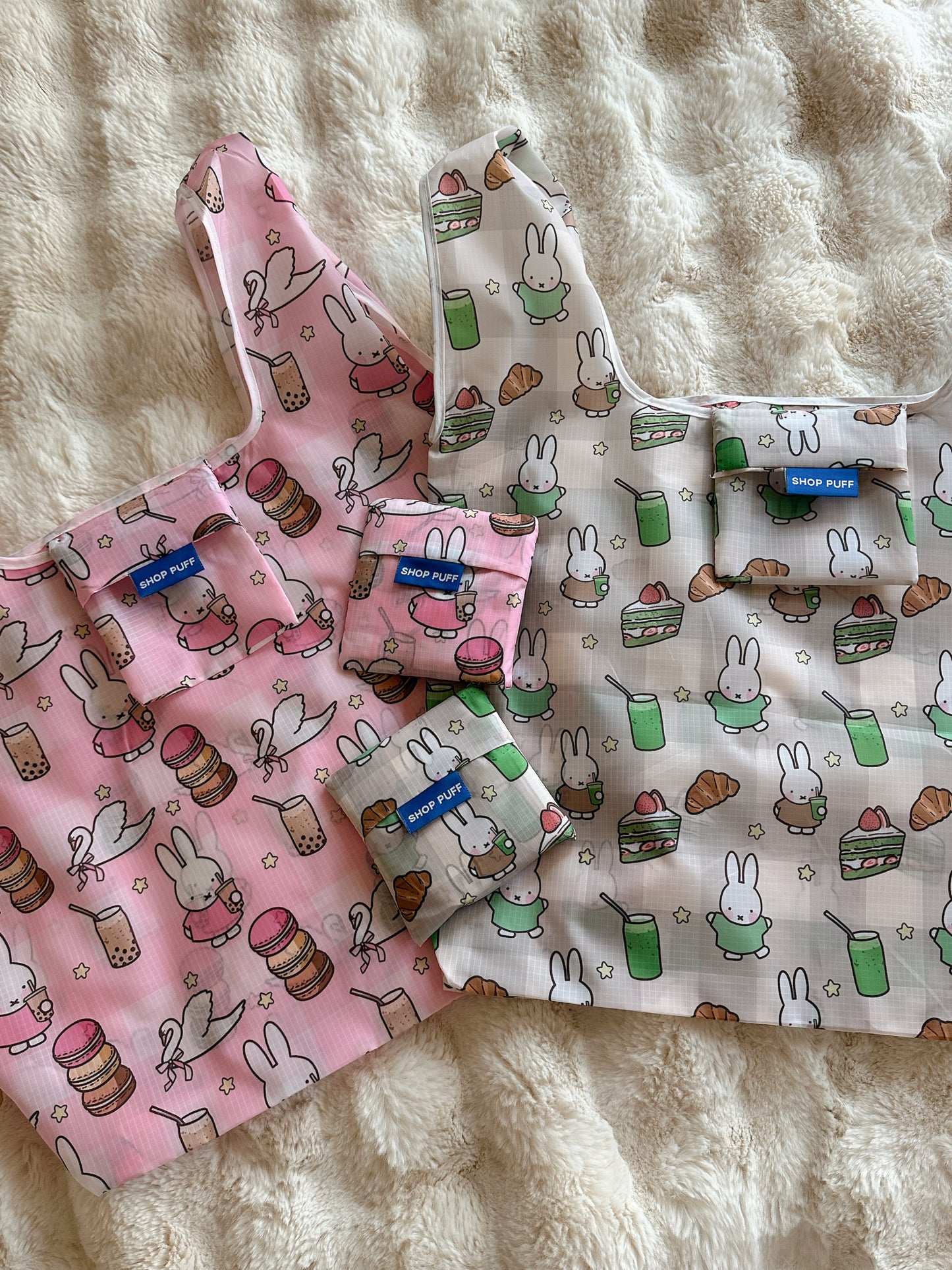Bunny Reusable Nylon Tote ✧ 2 Colors