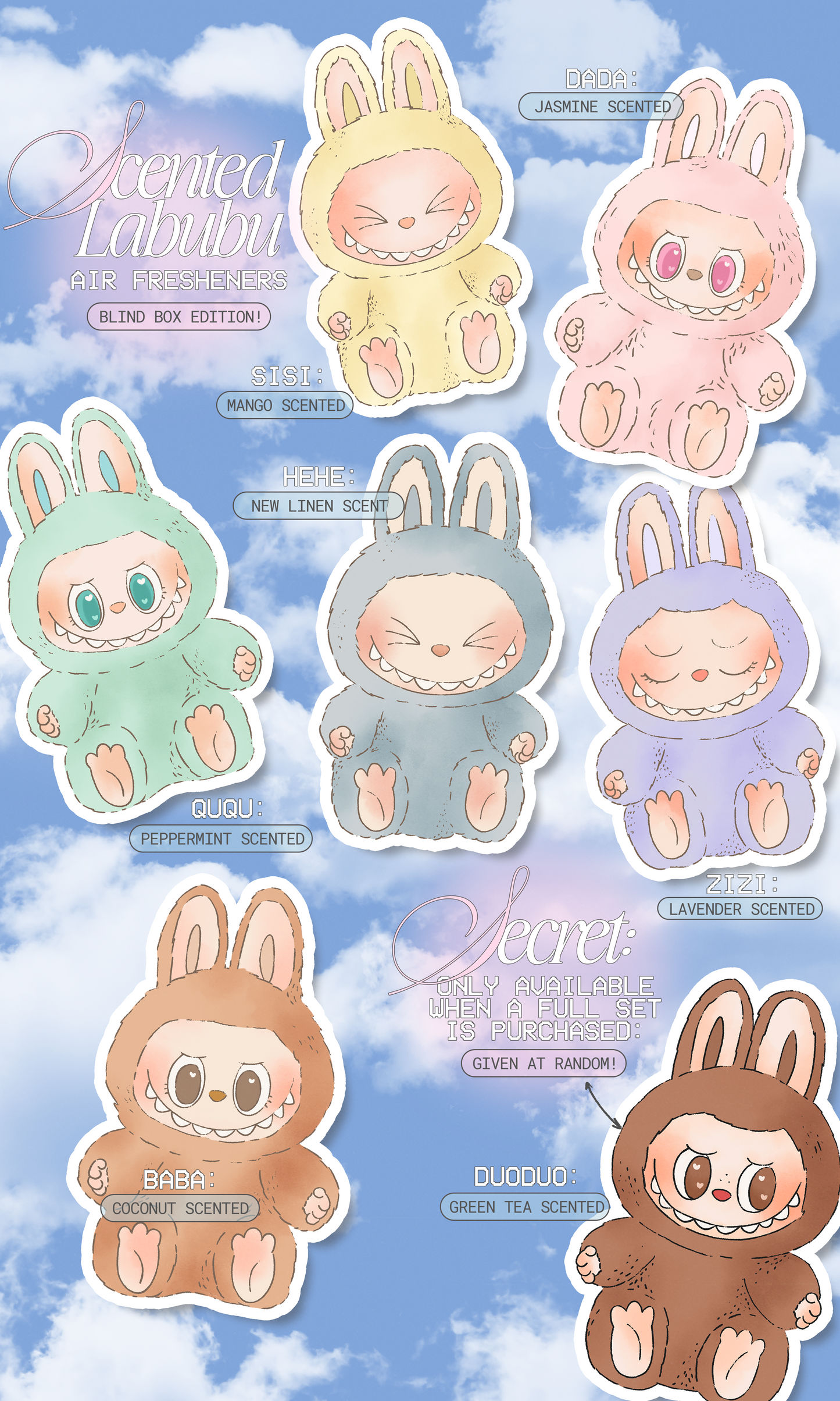 Lafubi Scented Air Fresheners ✧ Multiple Colors