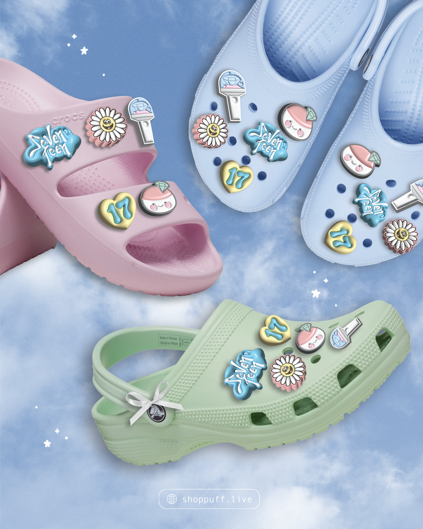 CARAT Shoe Charms ✧ Set of Five
