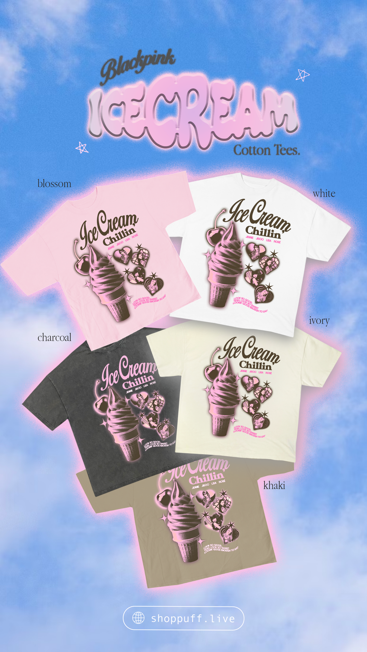 BP 'Ice Cream' Tee ✧ 5 Colors