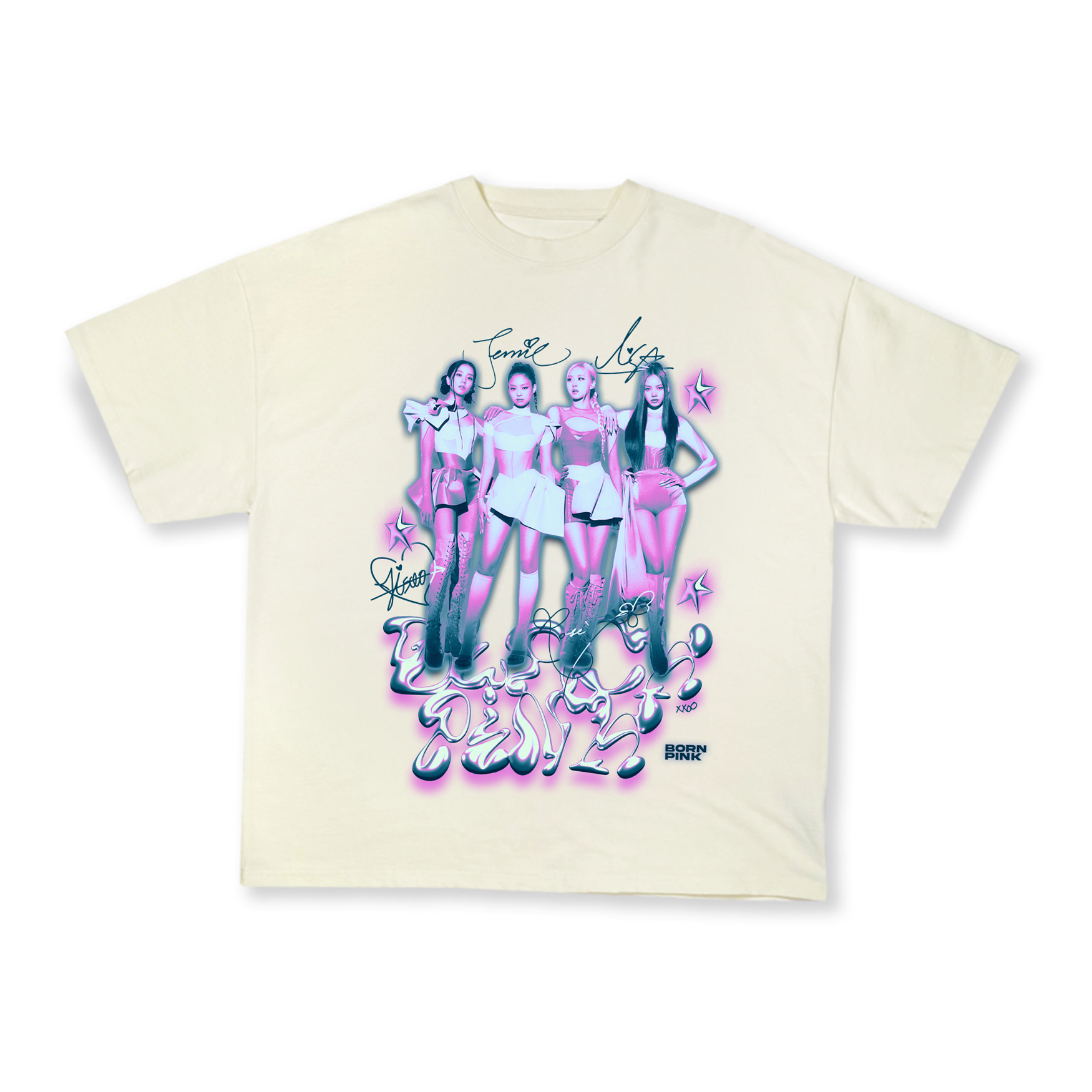 BP 'Born Pink' Tee ✧ Ivory – Shop Puff BP 'Born Pink' Tee ✧ Ivory – Shop Puff