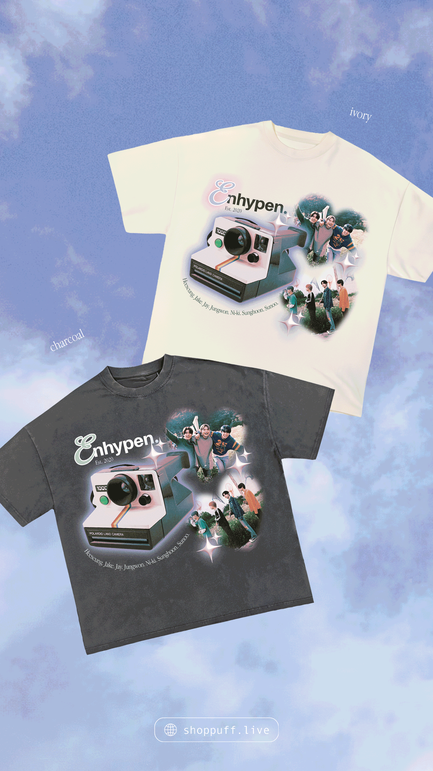 Enhype 'Polaroid Luv' Tee ✧ 2 Colors