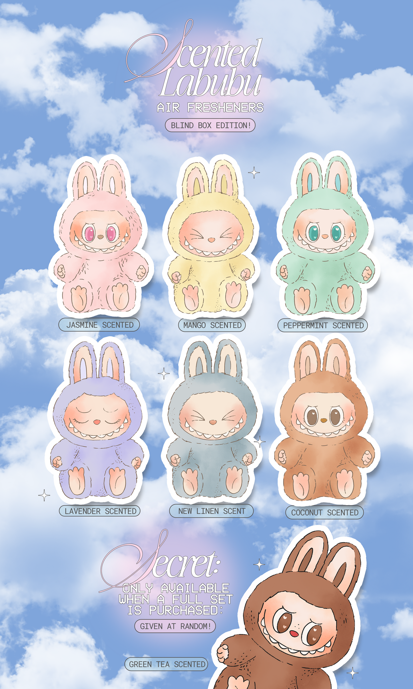 Lafubi Scented Air Fresheners ✧ Multiple Colors