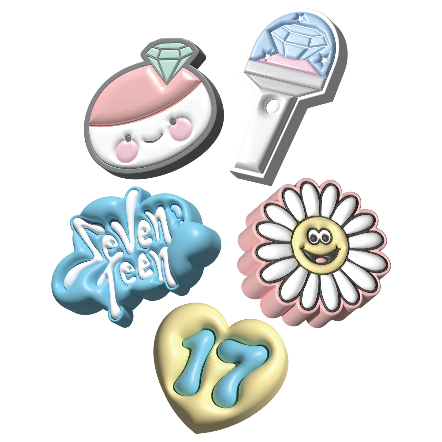 CARAT Shoe Charms ✧ Set of Five