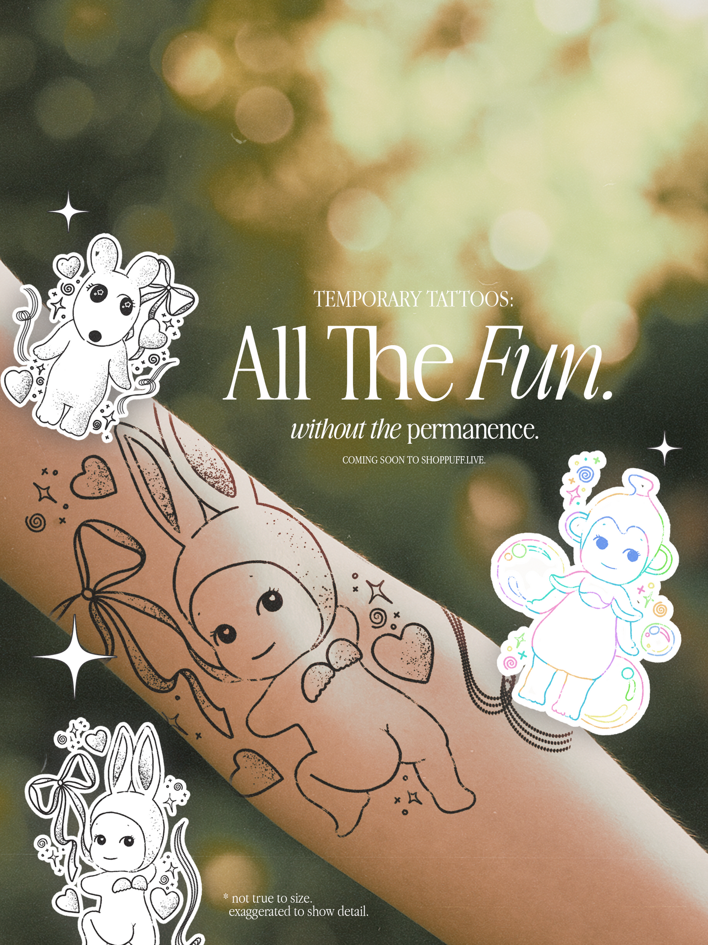 (NOW IN STOCK!!) Baby Cherub Temporary Tattoos ✧ Set of Five