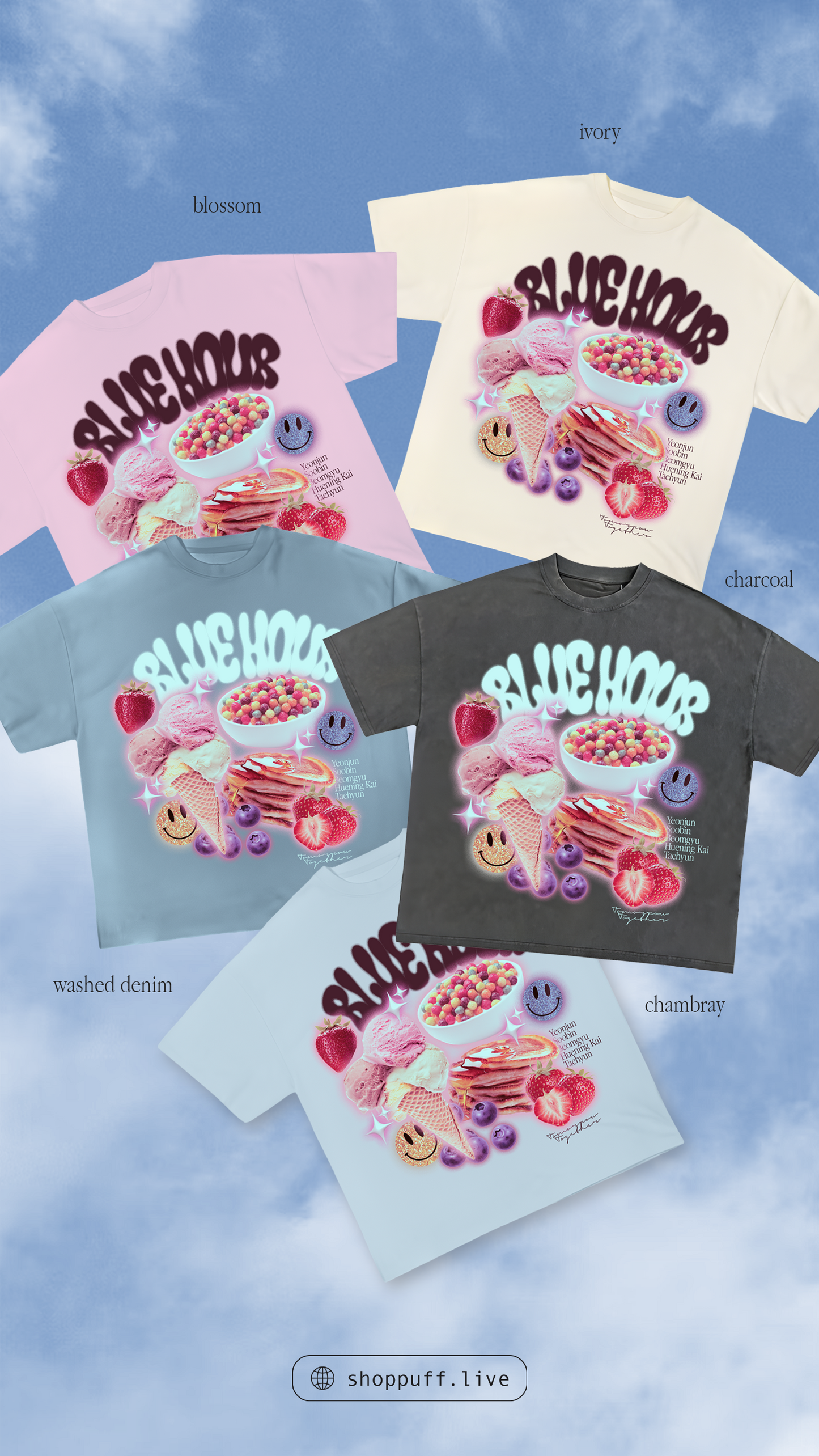 Tomorrow 'Blue Hour' Breakfast Tee ✧ 5 Colors
