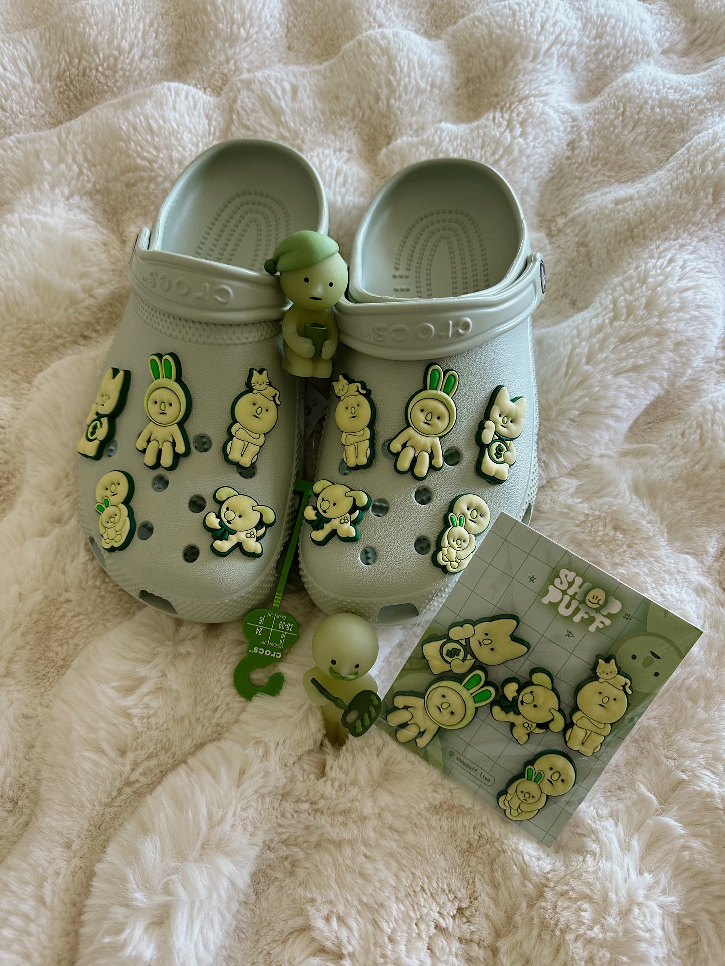 Glow-In-The-Dark Schmeeski Shoe Charms ✧ Set of Five
