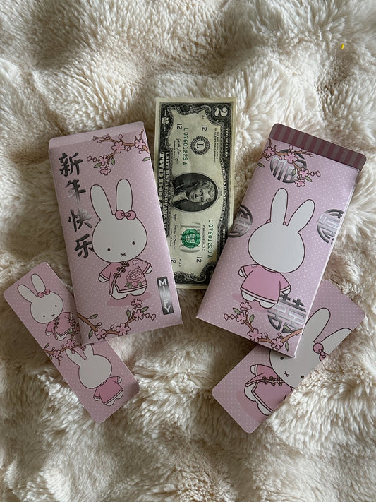 IN STOCK ✧ Bunny Lucky Envelope & 2 Bookmarks