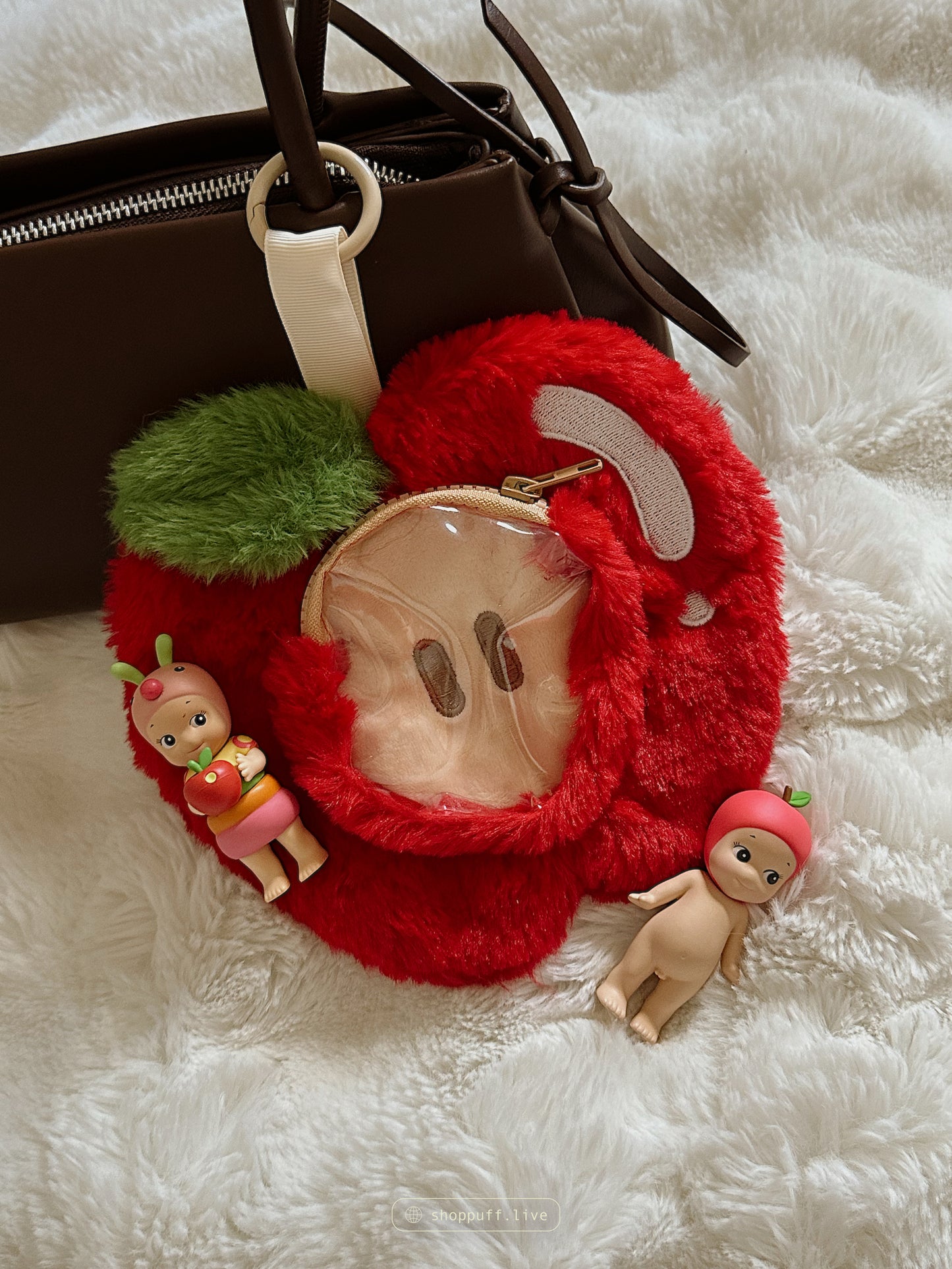 IN STOCK!! ✧ Red Apple Trinket Keychain Pouch