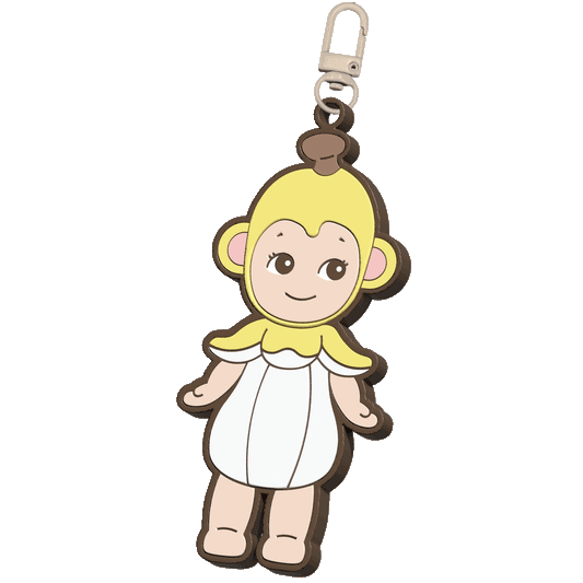 PRE-ORDER ✧ Baby Cherub Rubber Keychain ✧ Banana Monkey