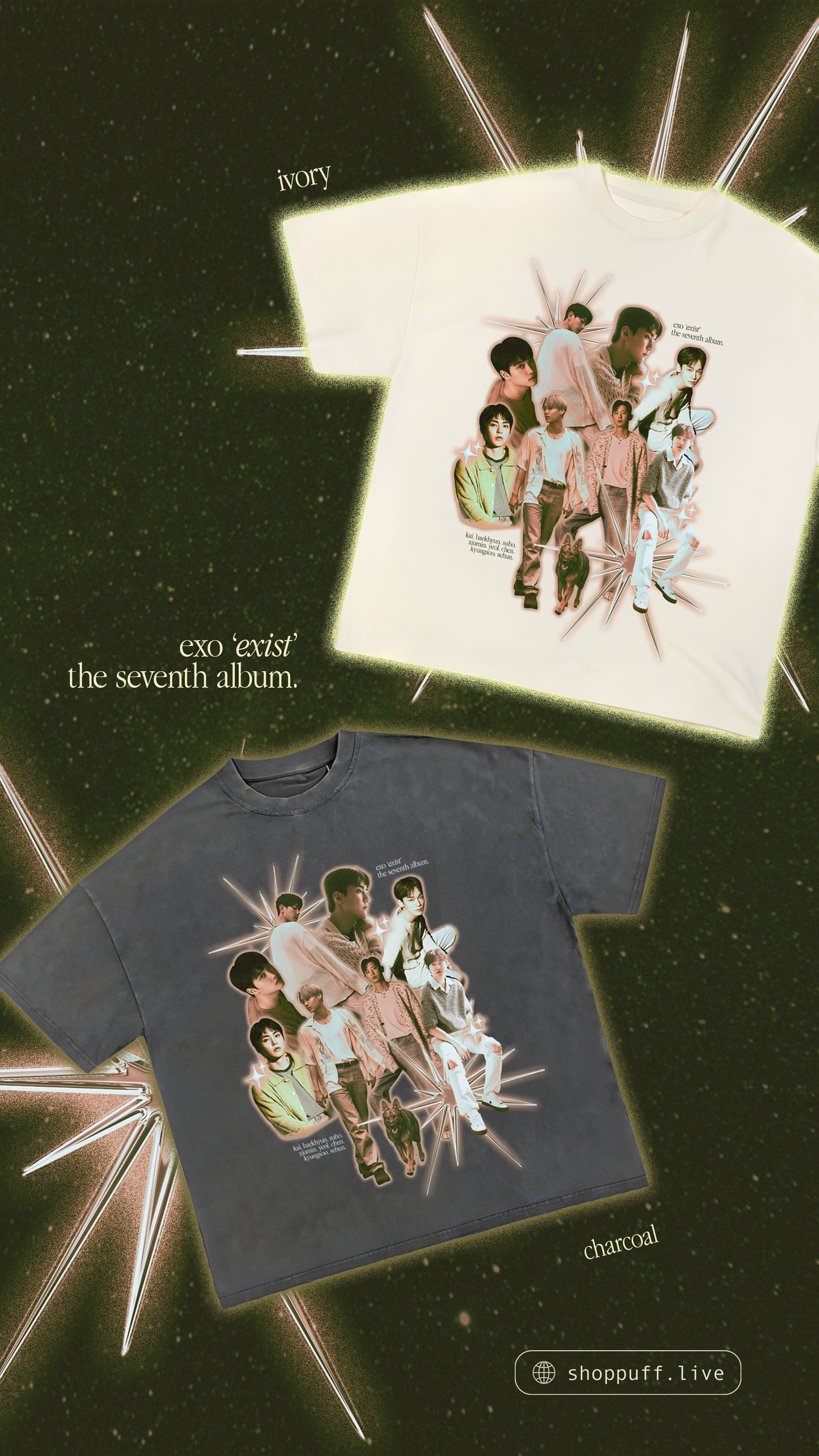 XO 'Exist' The Seventh Album Tee ✧ 2 Colors