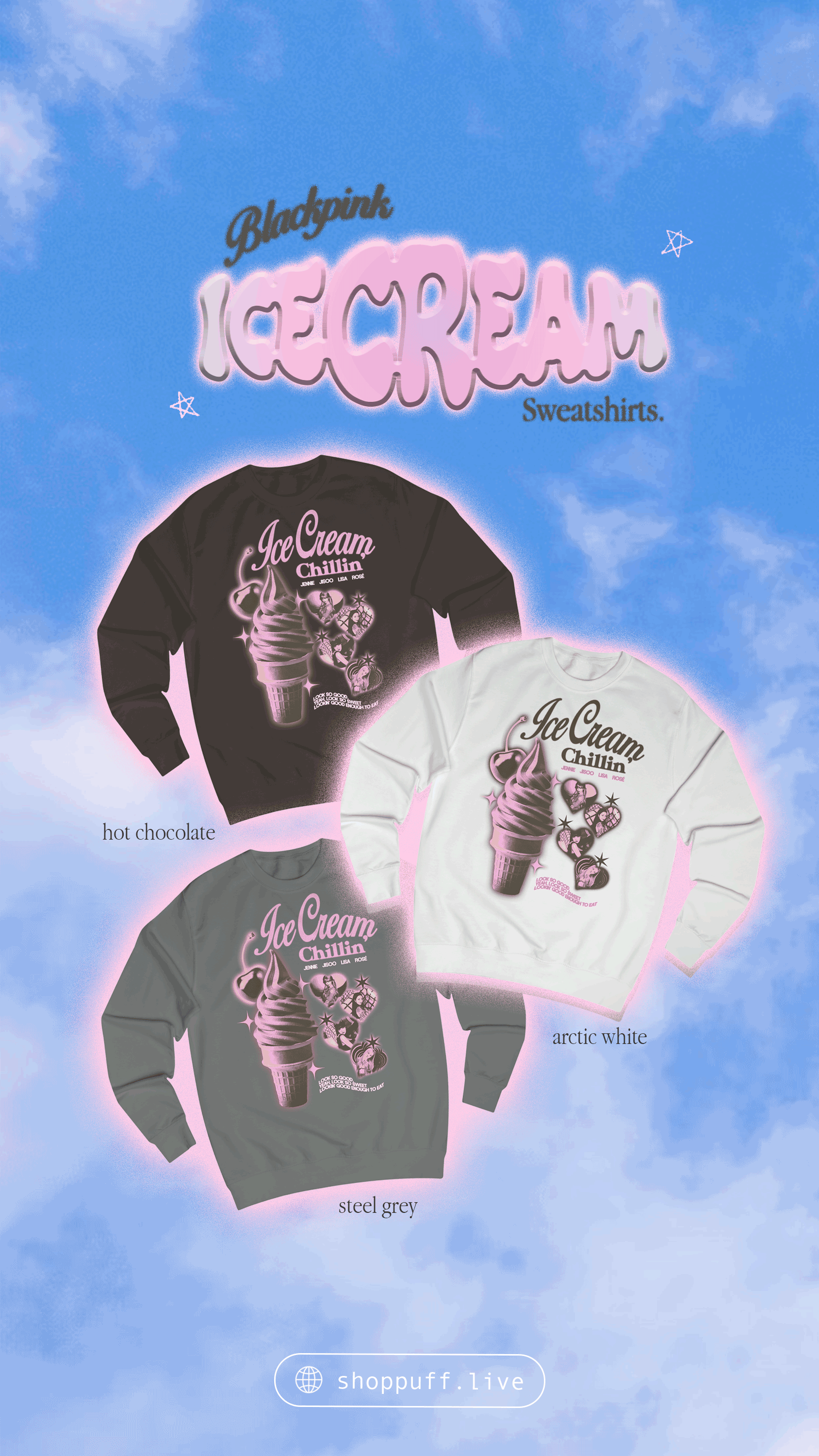 Blackpink ice discount cream sweatshirt
