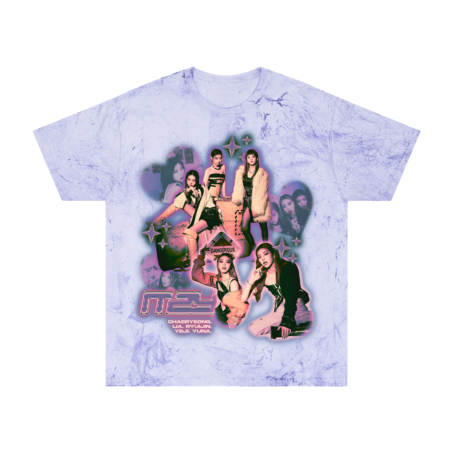 MIDZY 'Guess Who' Tie Dye Members Tee ✧ Amethyst