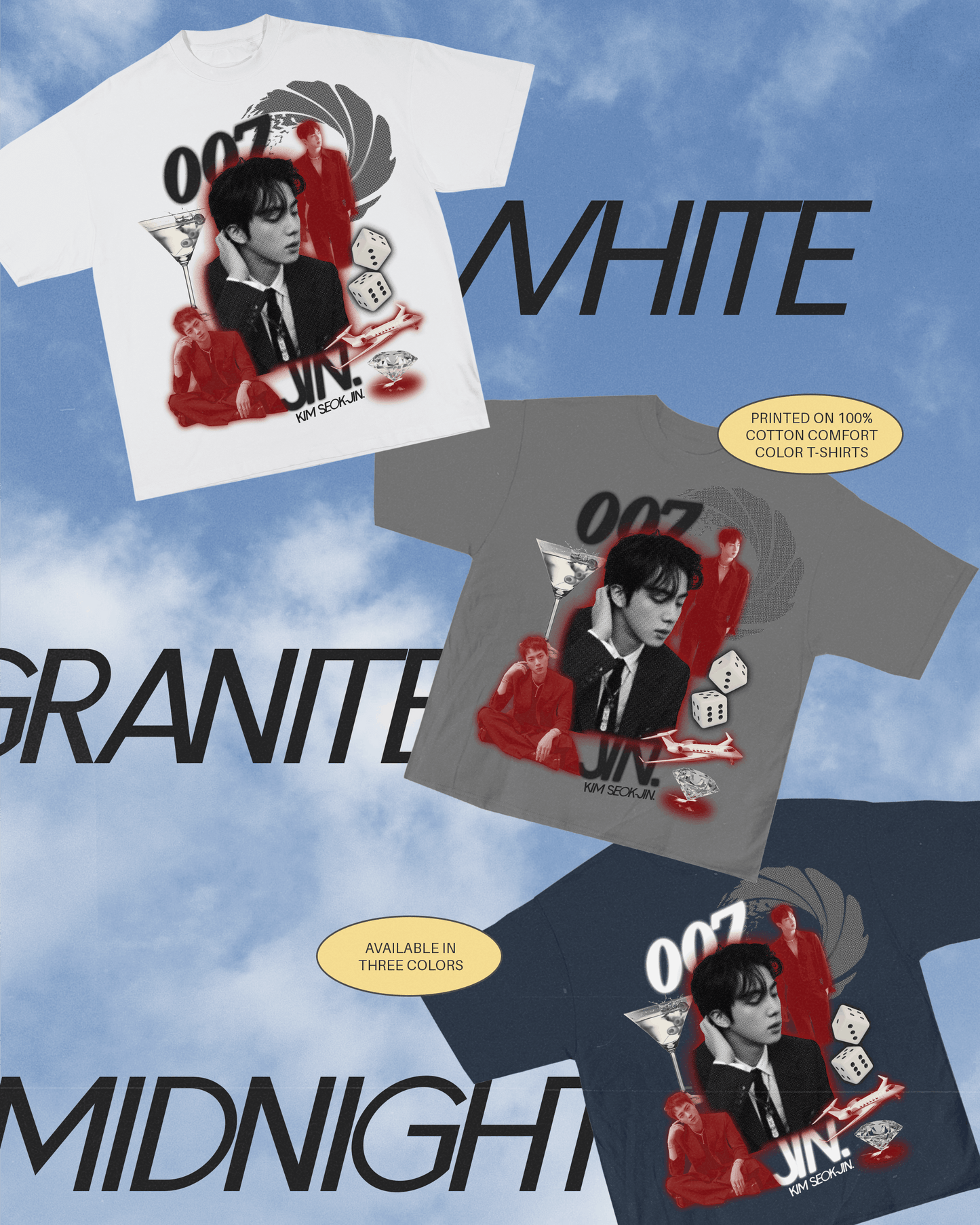 Bias Collection ✧ Jin Tee ✧ 3 Colors