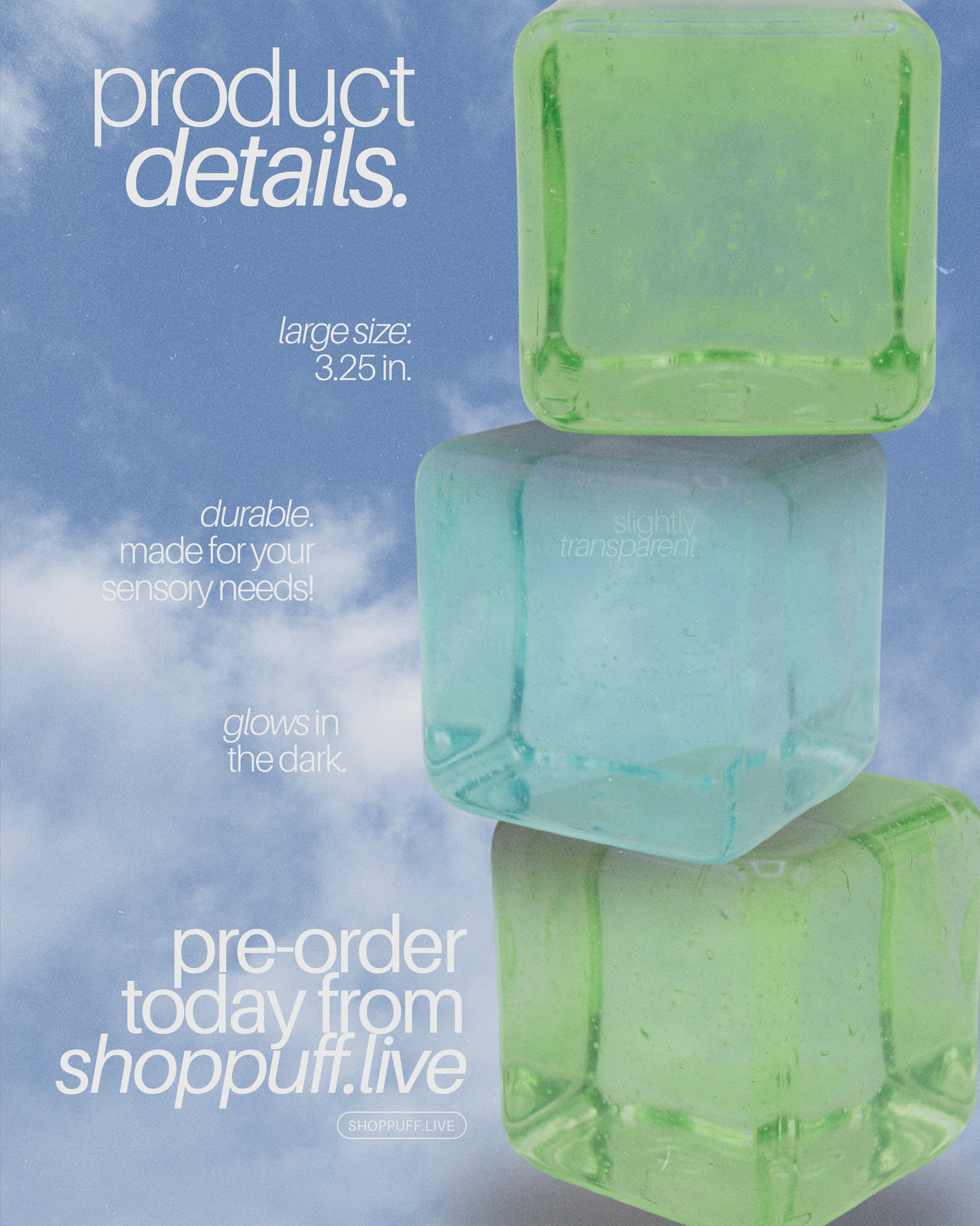 PRE-ORDER ✧ Luminous Sensory Cubes ✧ 2 Colors