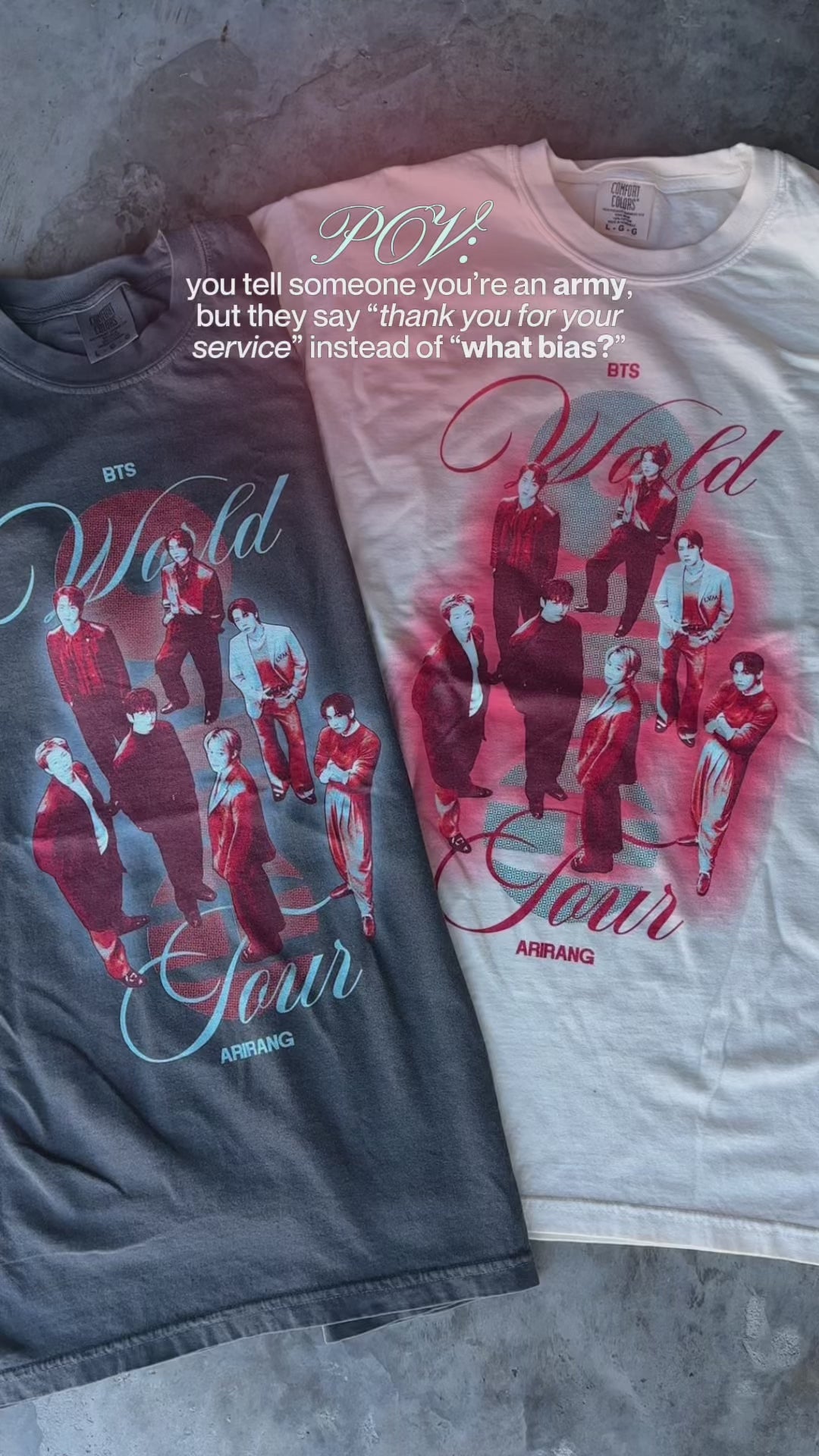 ARIRANG' World Tour Tee ✧ 2 Colors – Shop Puff
