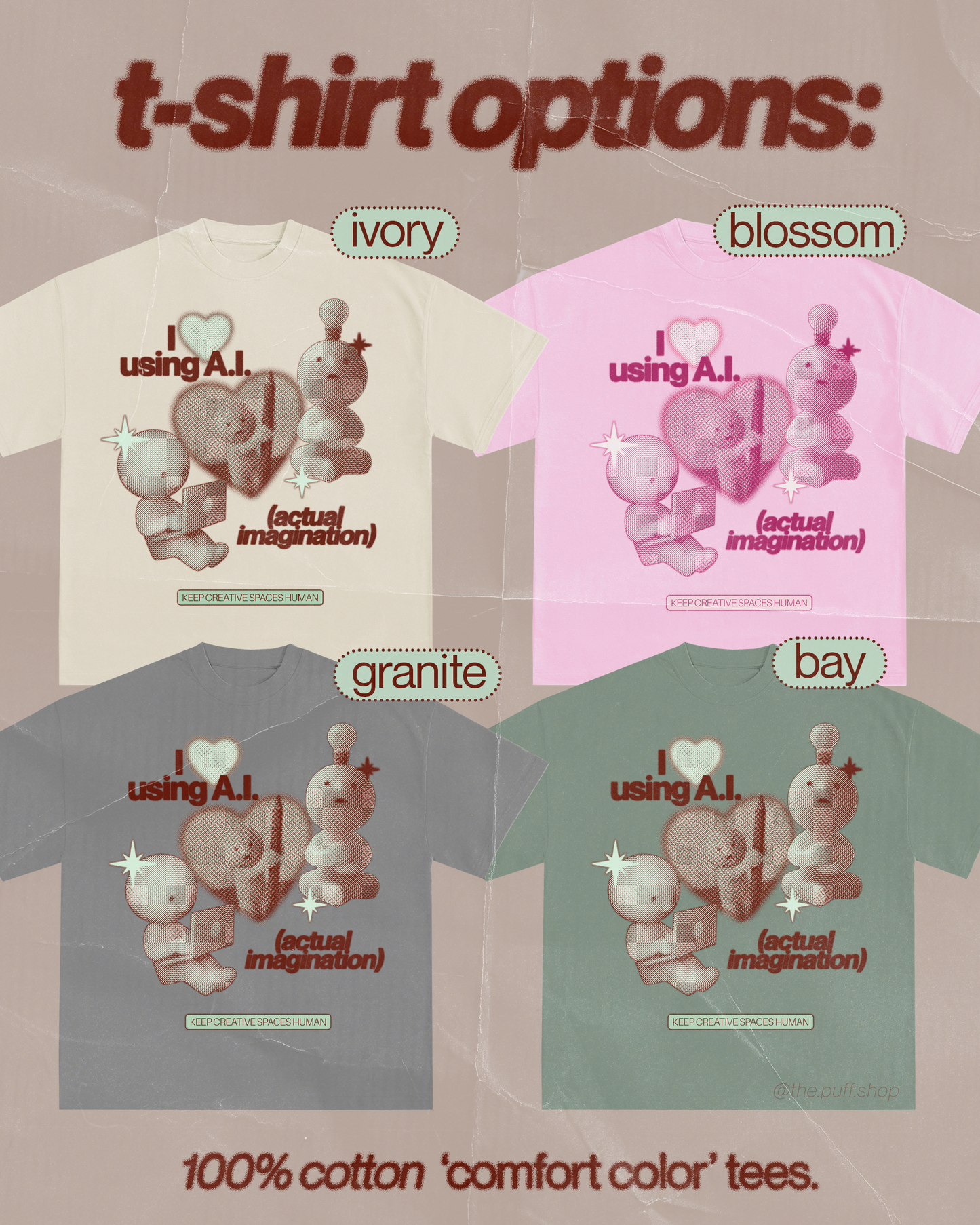 Schmeeski Anti-AI Tee ✧ 4 Colors