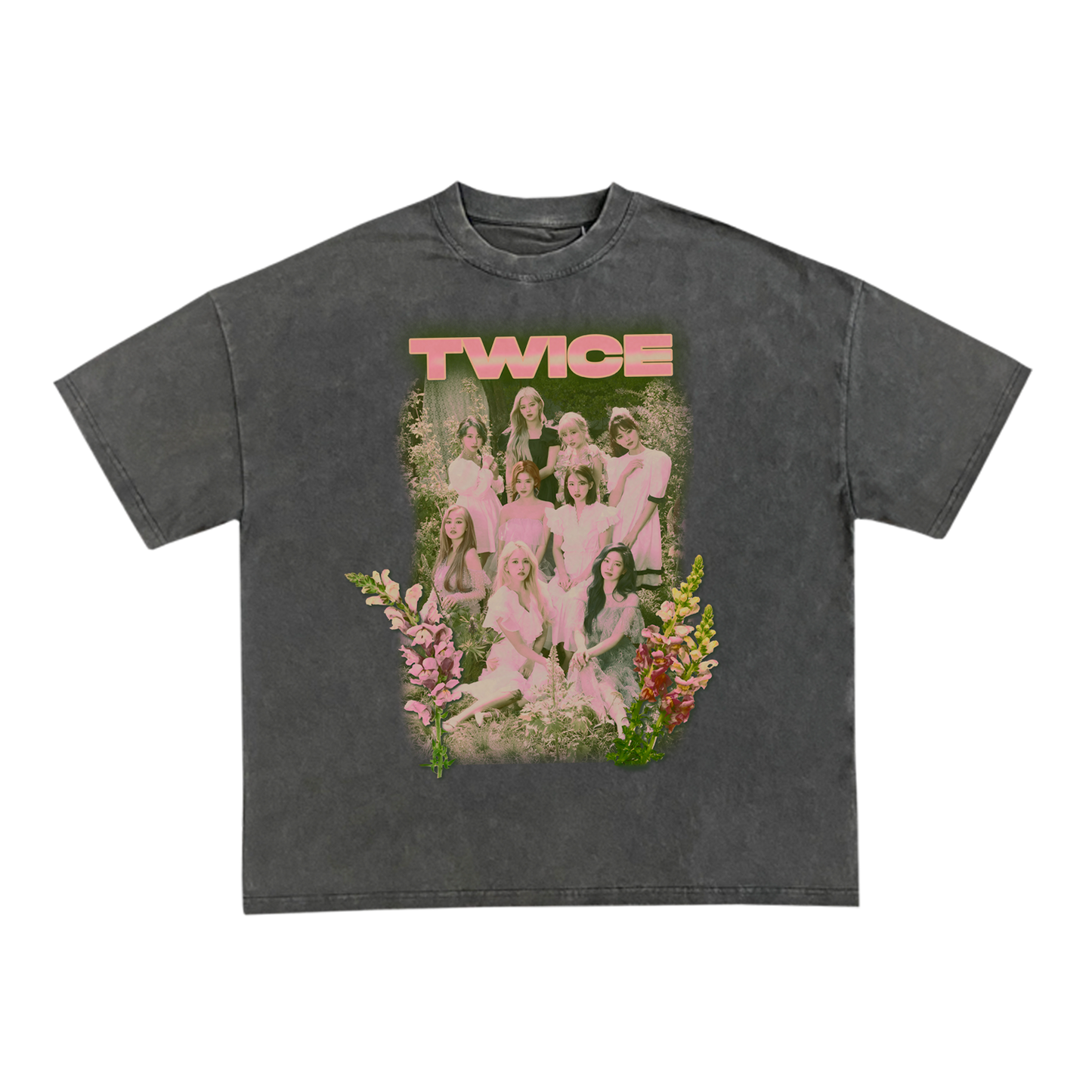 TW 'More&More' Botanical Tee ✧ Charcoal